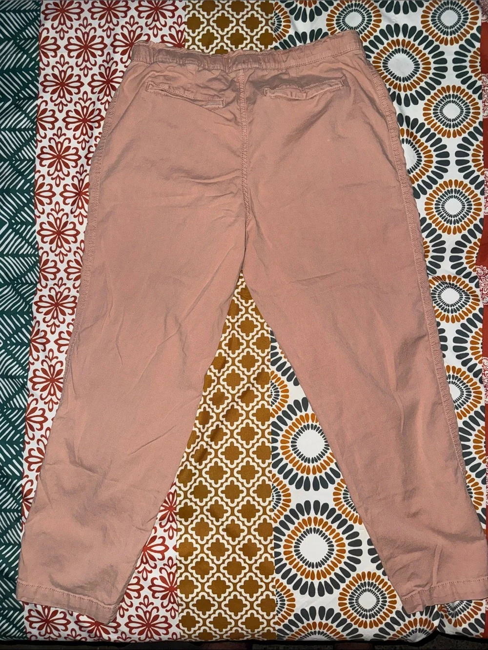 Sonoma Men's Dusty Pink Elastic-Waist Chinos